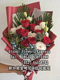 SGPVDAY608-永久的愛-9朵紅玫瑰- Singapore flowers express 新加坡情人節花束預訂