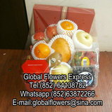香港商務聖誕節日生果朱古力禮盒|香港聖誕訂水果禮品|送生果MC34
